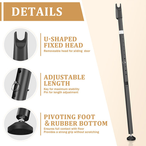 CZMIYRPY Child and pet safety door bar helps protect spaces.