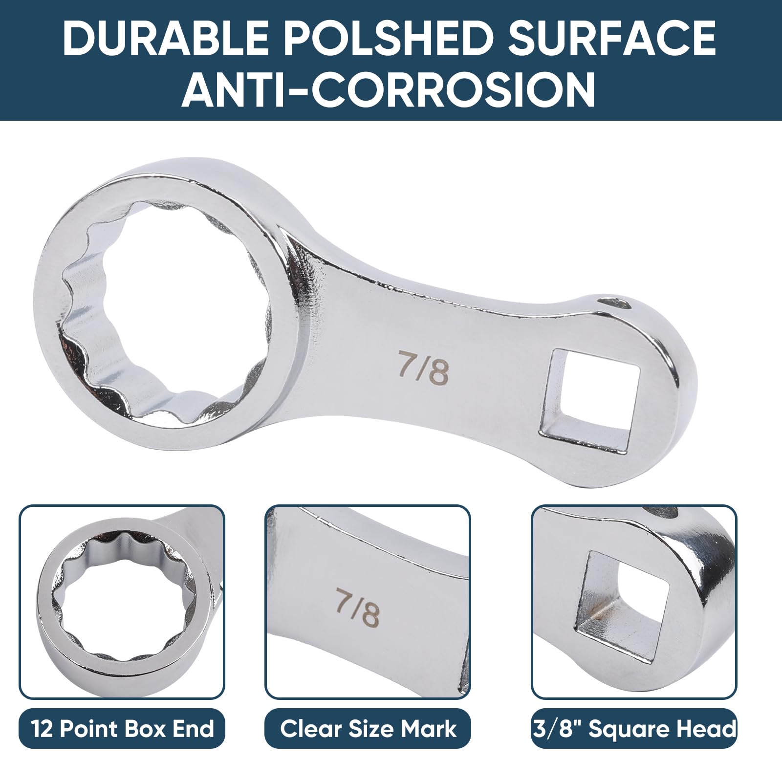 CZXCTK 7/16in drive torque adapter closeup helps precise torque in tight spaces.