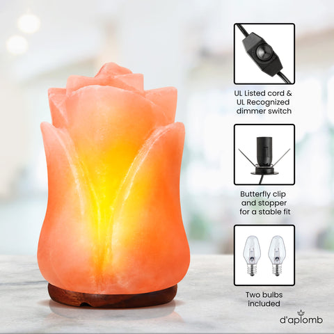 d'aplomb authentic Himalayan salt lamp sourced from Khewra mines