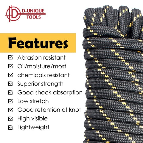 DT-Rope Diamond Braid 50ft pinata hanging shows indoor-outdoor use by D-Unique Tools