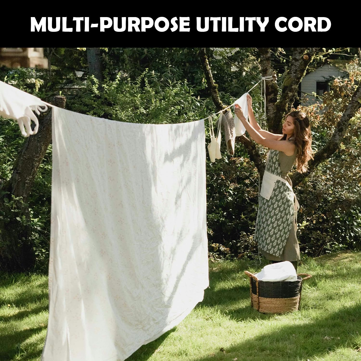 DT-Rope Diamond Braid 50ft tarp-secure scene highlighting versatile all-purpose use