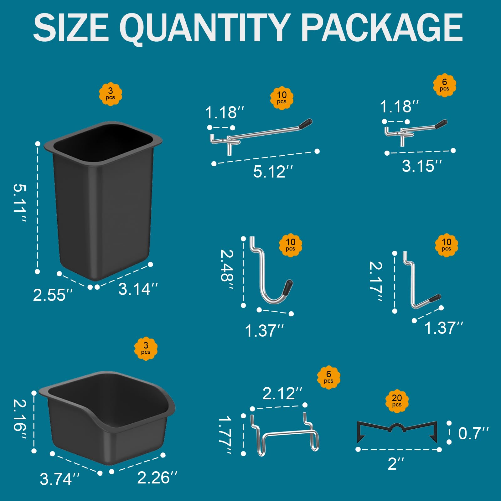 Assembly diagram for Daanxw pegboard indicating easy wall setup.