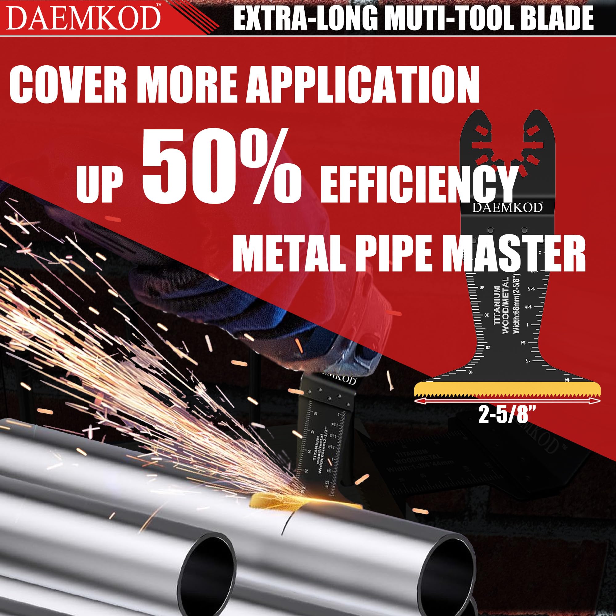 DAEMKOD includes adapters and universal interface for most oscillating tools.