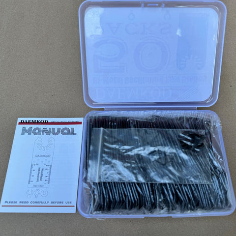 DAEMKOD 34mm blades for PVC and plastics compatibility