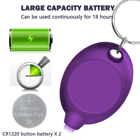 Daemson UV keychain flashlight on a keyring for quick access