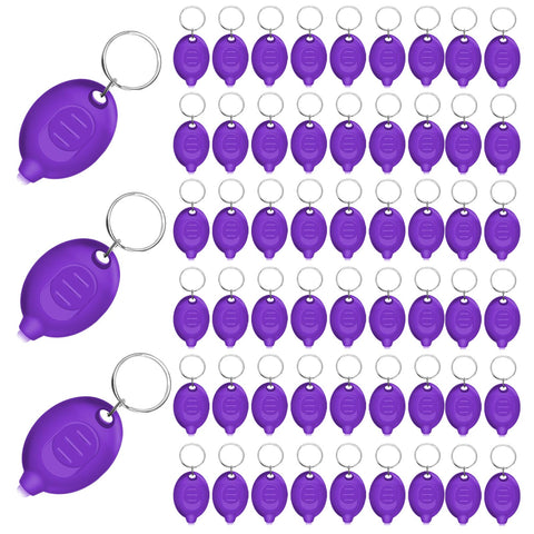 Daemson mini UV keychain flashlight with purple shell for portable stain checks