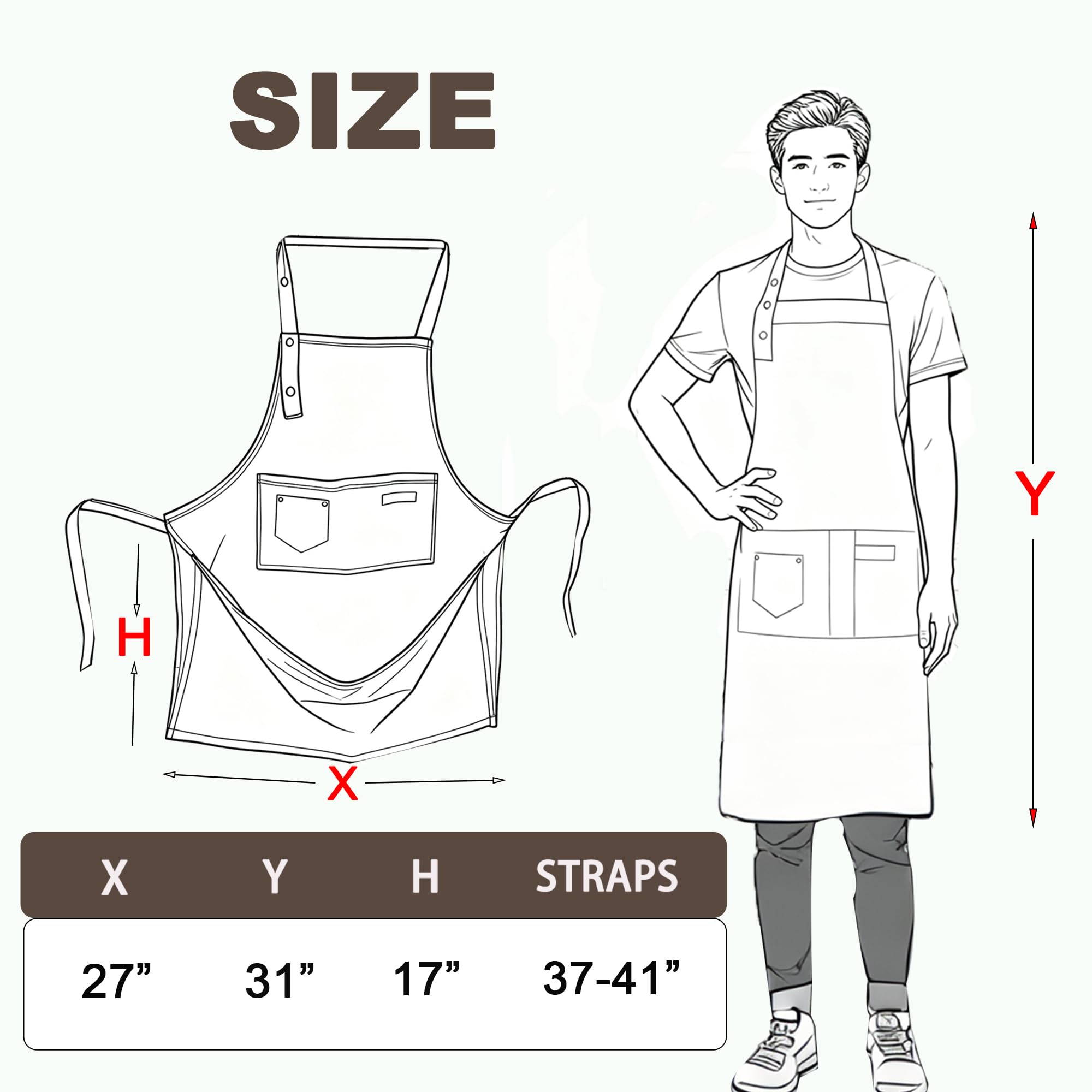 DAFENCHI apron suited for workshop carpentry and DIY projects