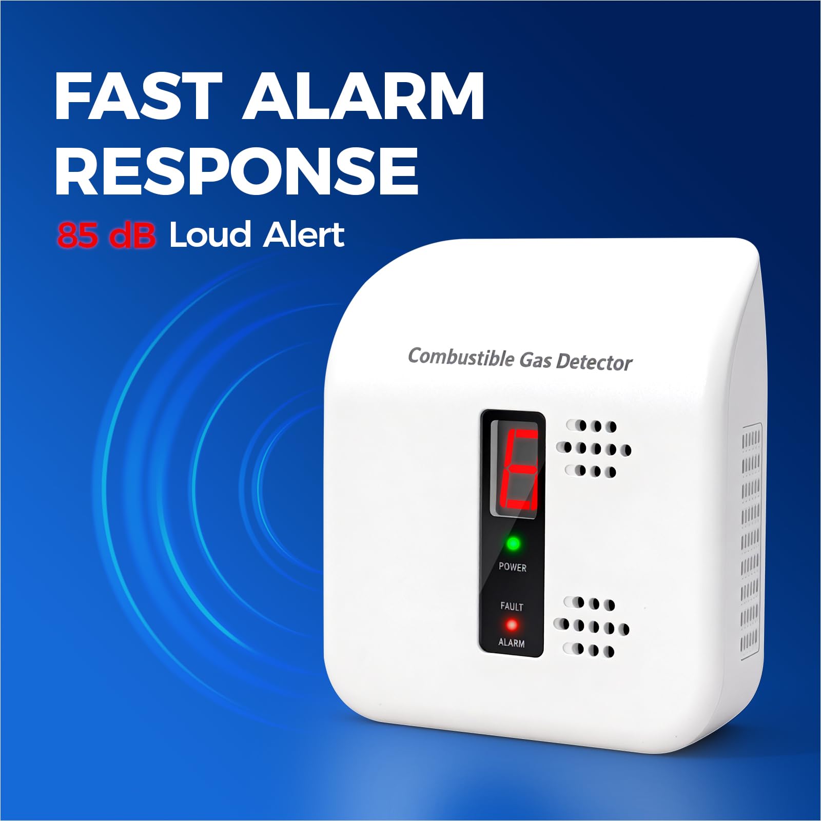 Daffypop gas detector LED indicator signaling alert status