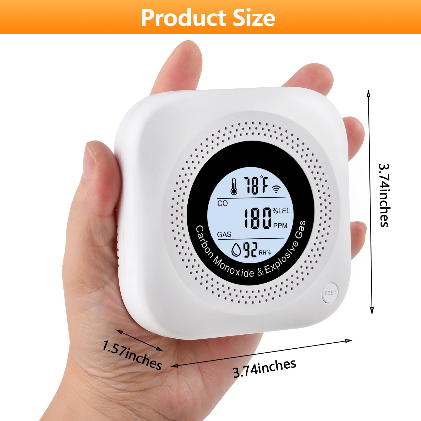 Daffypop versatile detector suitable for home, hotel, and RV safety.