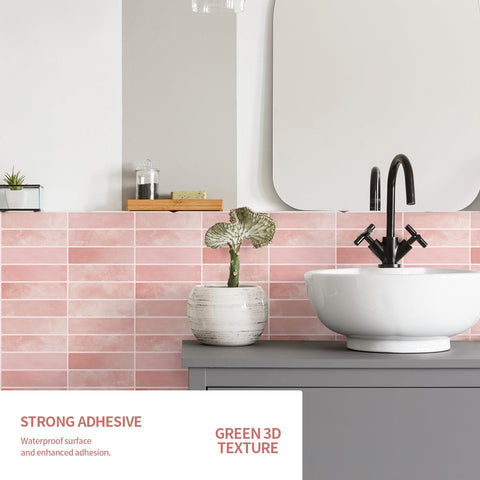 Dagou tiles cut to fit around outlets for a seamless look.