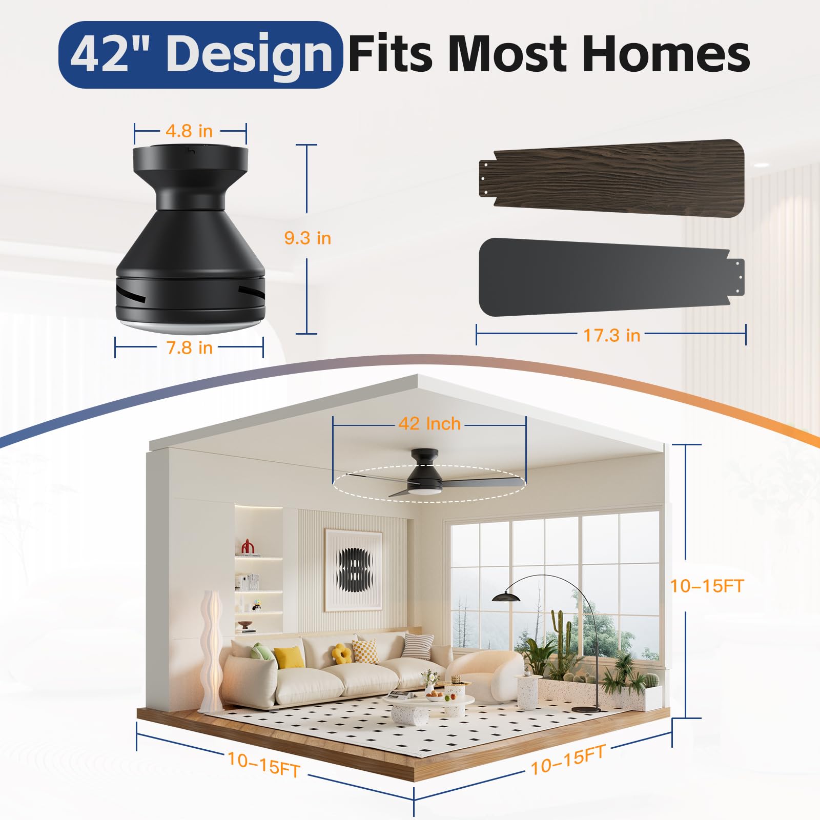 DAHUICFL timer function saves energy with 1/2/4 hour options