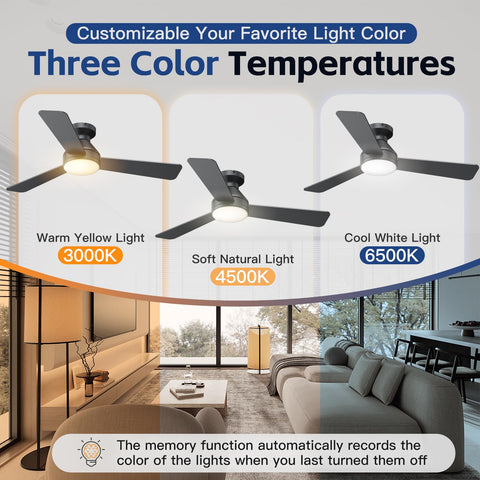 DAHUICFL flush mount installation guide for easy in-room setup