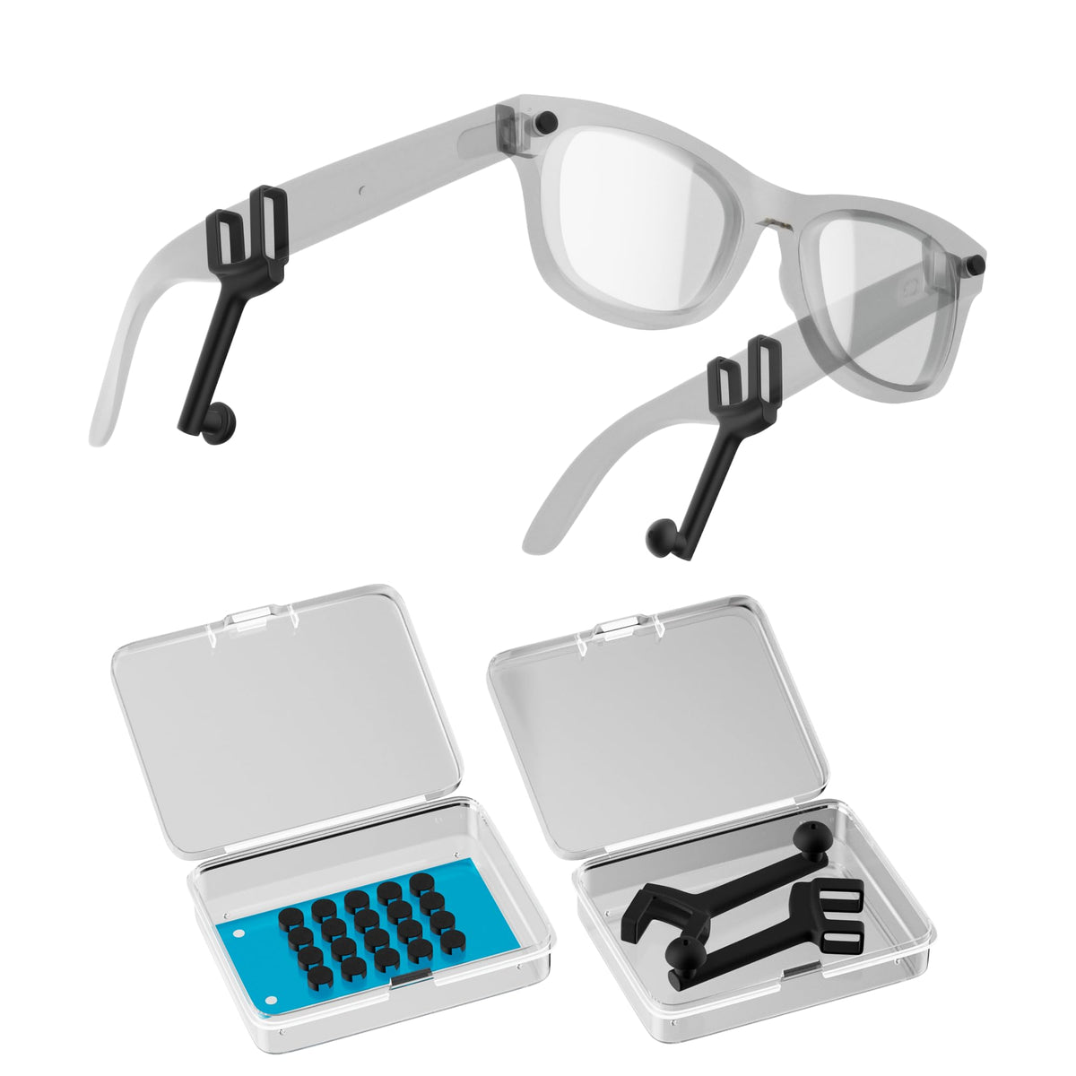 DAIERTEK Meta light cover for Wayfarer fits securely for private listening.