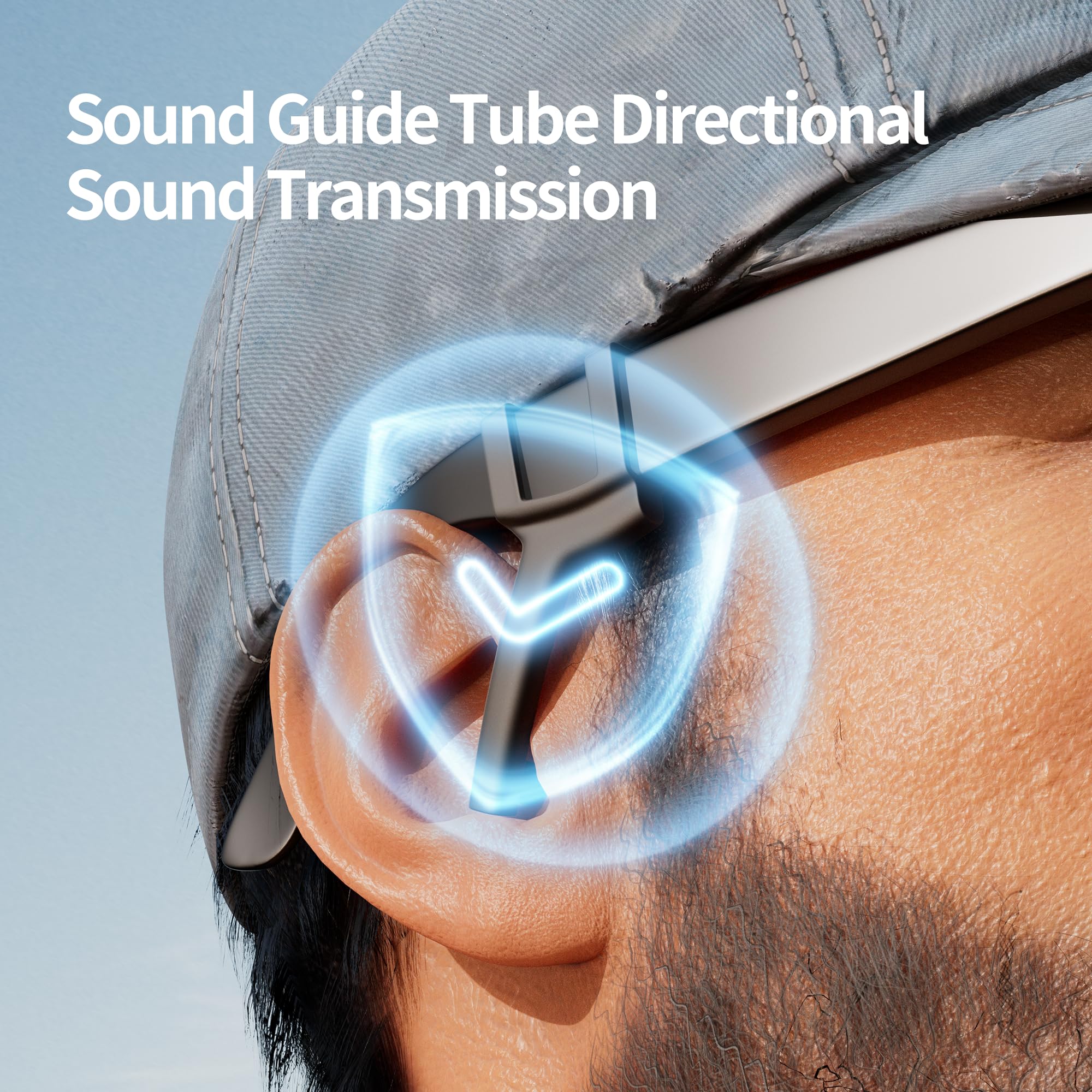 DAIERTEK Sound guide tube directs sound to your ears for focused listening.