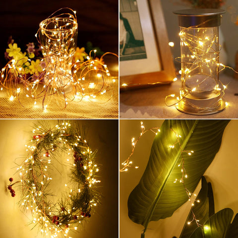 Dailyart 10ft light string offers ample coverage for wreaths and tables.