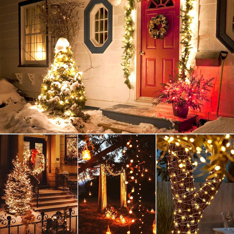 Dailyart gold-wire glow enhances tree decorations and wreaths with elegance.