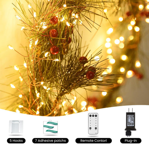 Dailyart Fairy Lights remote control for easy timing and mode changes.