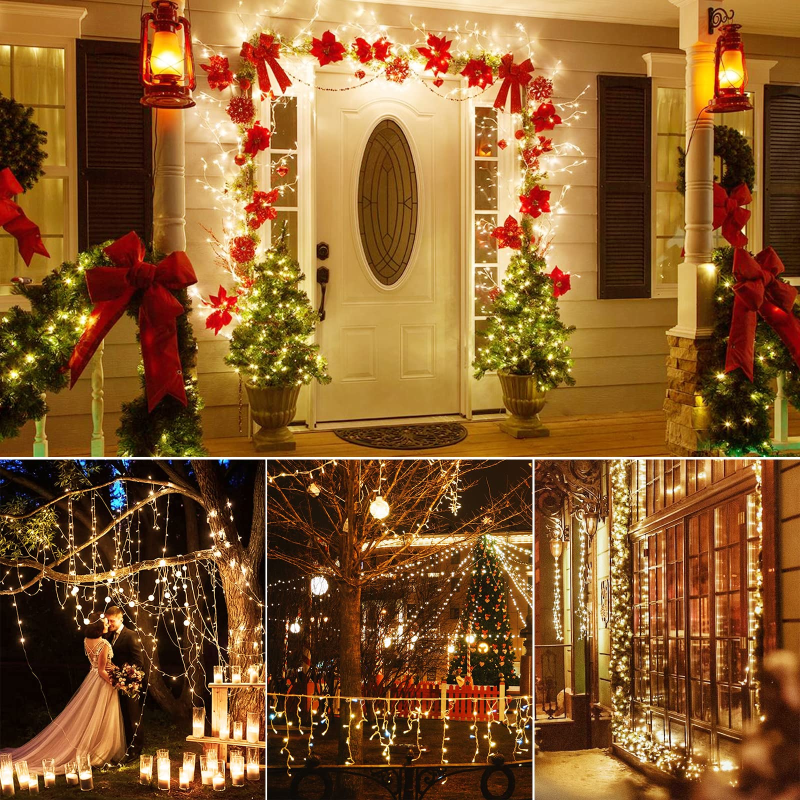 Dailyart fairy lights create festive accents for weddings and parties.