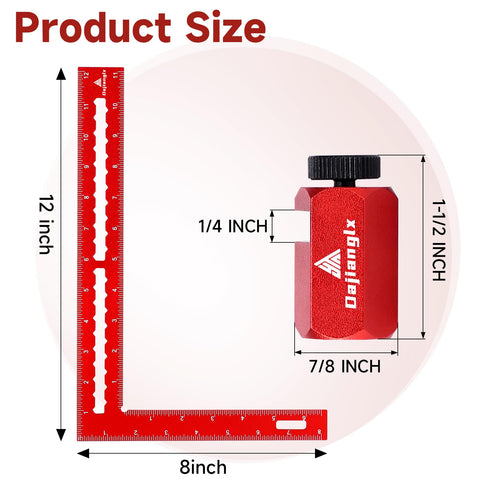 Dajianglx stair gauge with holder enables quick stair layouts.