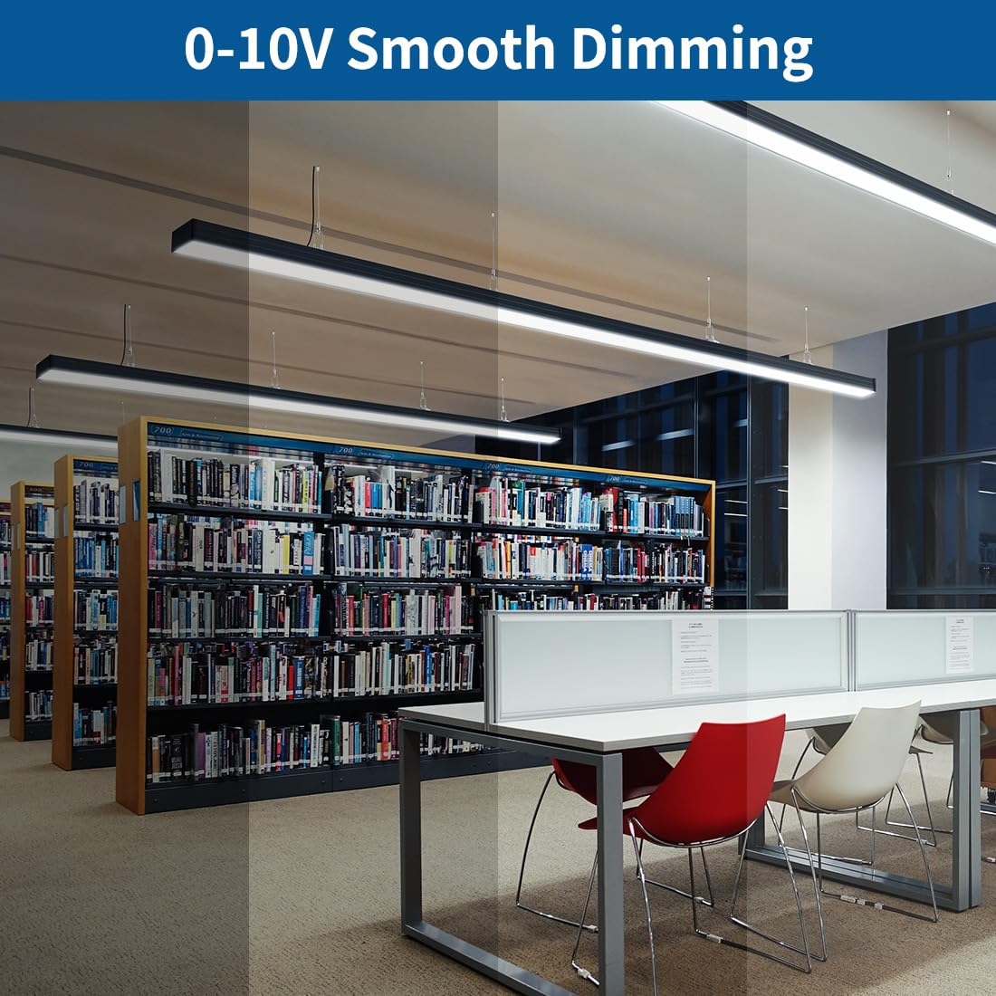 Dakason 8ft LED linear light shows 3000K-5000K color temperature options