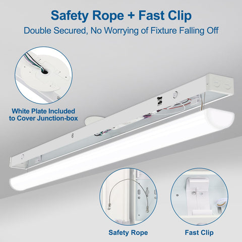 Dimmable compatibility note: dimmer not included with kit.