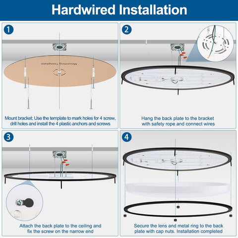 DAKASON ETL-listed ceiling light designed for long-lasting performance