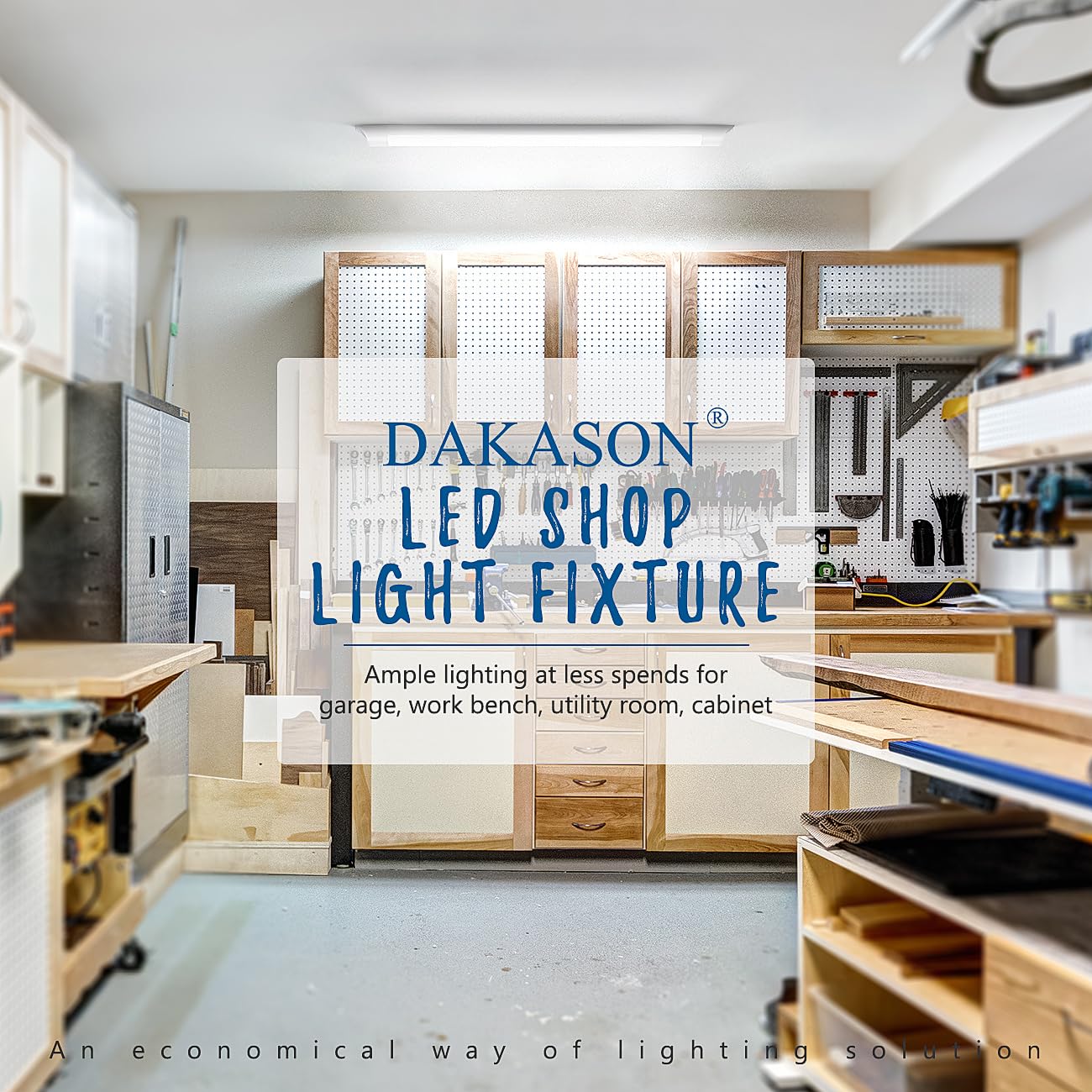 DAKASON long-life LED fixture with up to 30,000 hours and 3-year warranty.