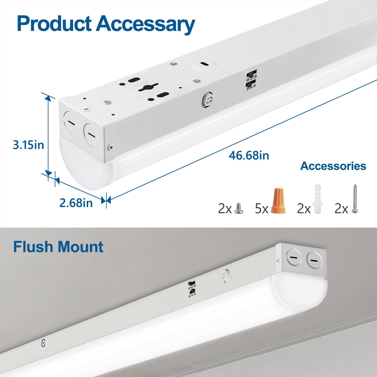 UL-listed fixture with 50,000-hour lifespan lowers maintenance needs.