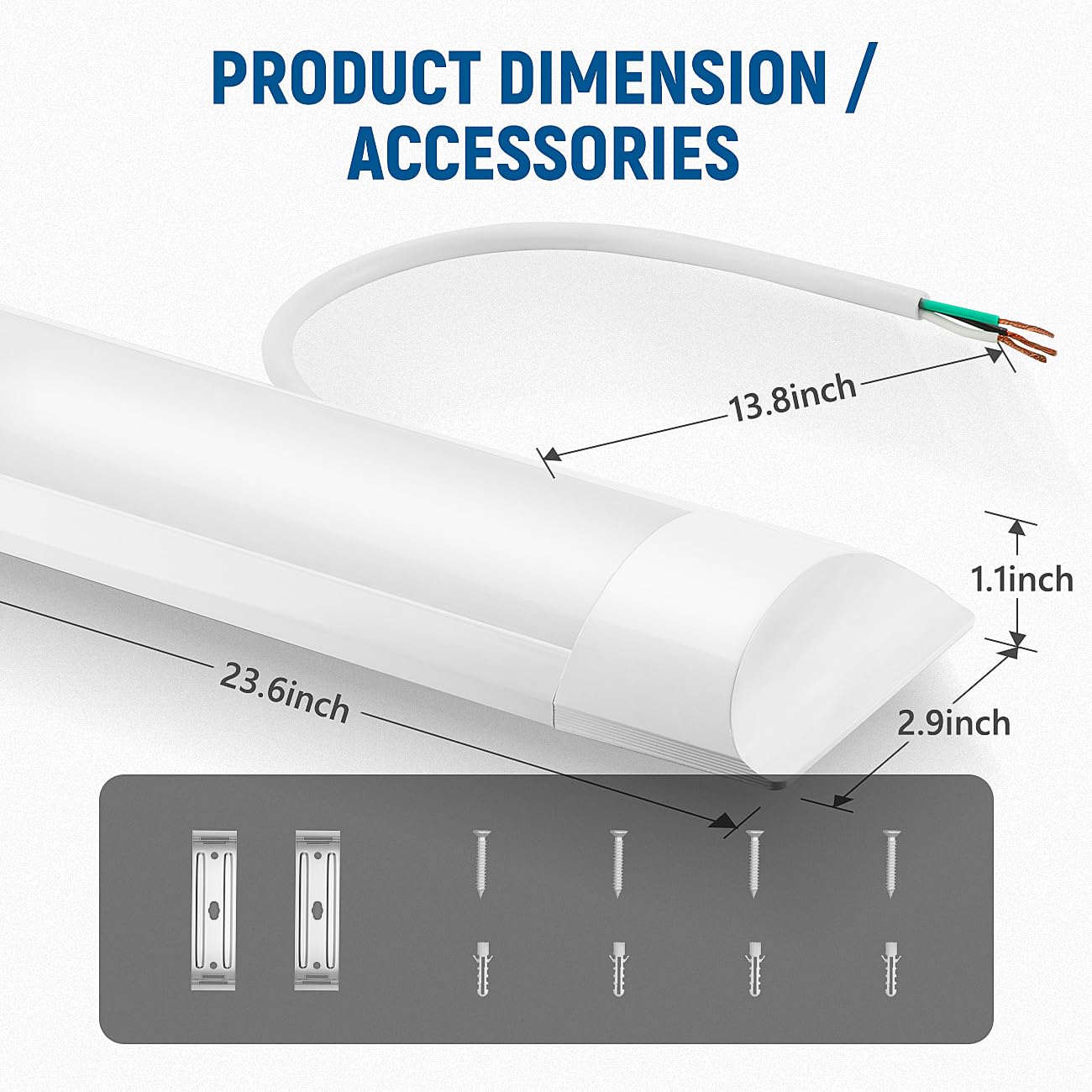 DAKASON lights suit garage, laundry, kitchen, and workshop for clear visibility.