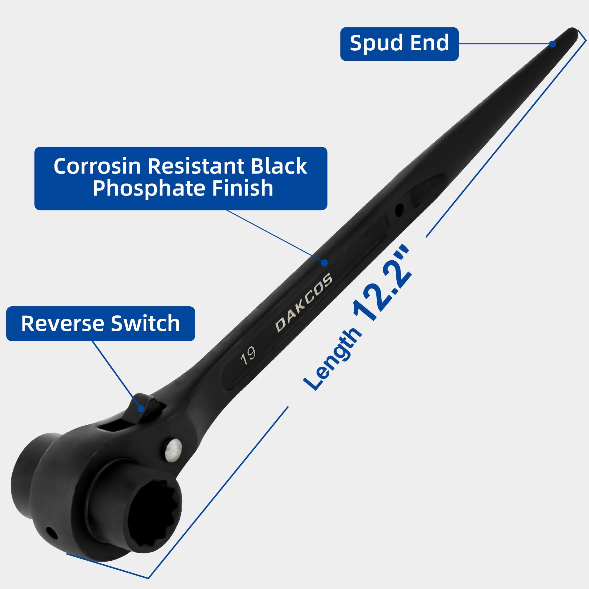DAKCOS 12-point socket aids precise bolt alignment during erection.