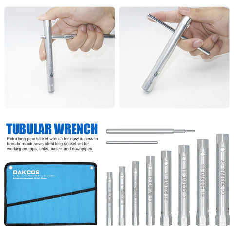 DAKCOS tommy bar 170mm extends reach for stubborn fittings