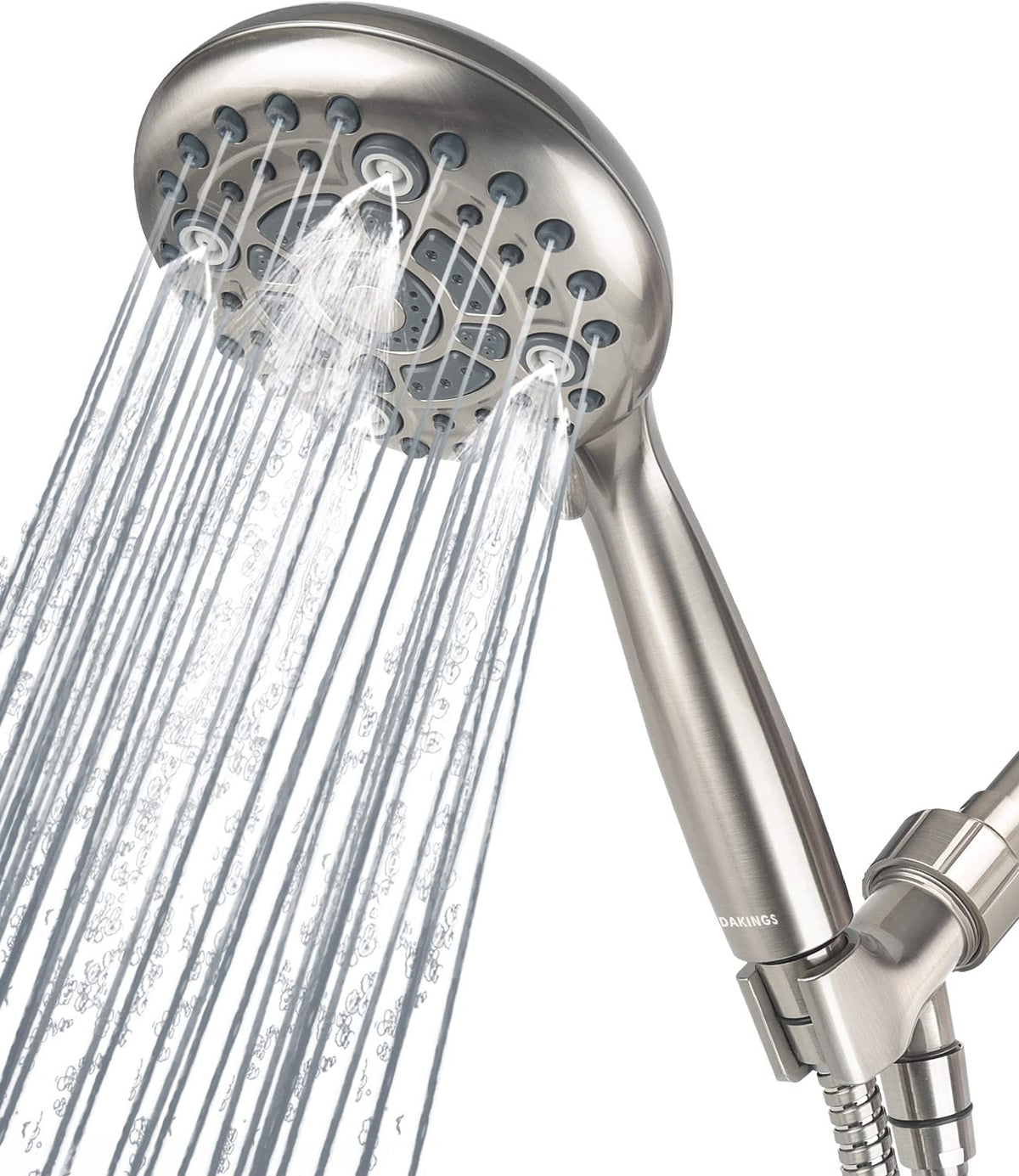 DAKINGS 6-spray panel provides versatile control for a personalized shower.