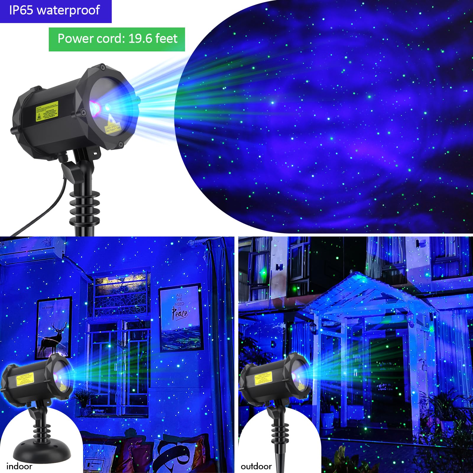 Dalanpa Ground Stake and Mounting Plate secure the projector outdoors