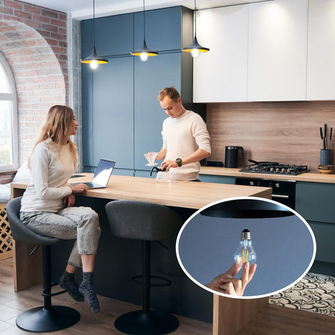 Dalattin A19 12-pack provides consistent daylight lighting for multiple rooms