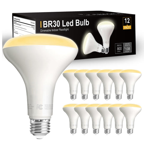 Dalattin BR30 LED bulb dimmable in recessed can for smooth brightness control