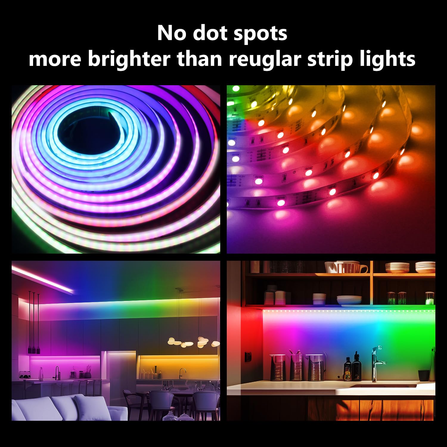 Dalattin five-meter-led-strip highlights a long installation option