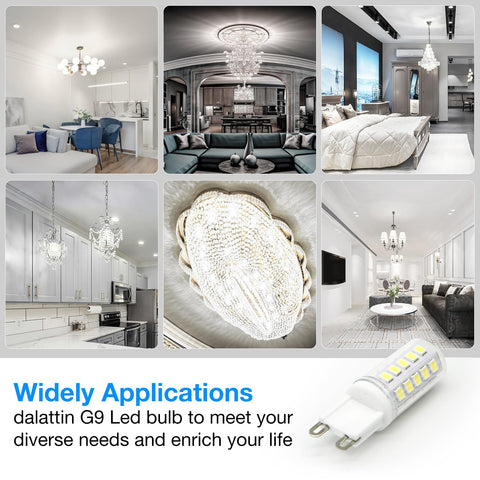 Dalattin G9 LED bulb non-dimmable for easy plug-and-play setup.