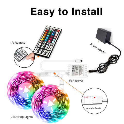 Dalattin indoor LED strip demonstrates non waterproof indoor lighting