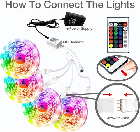 Dalattin LED strip timer feature for automated schedules.