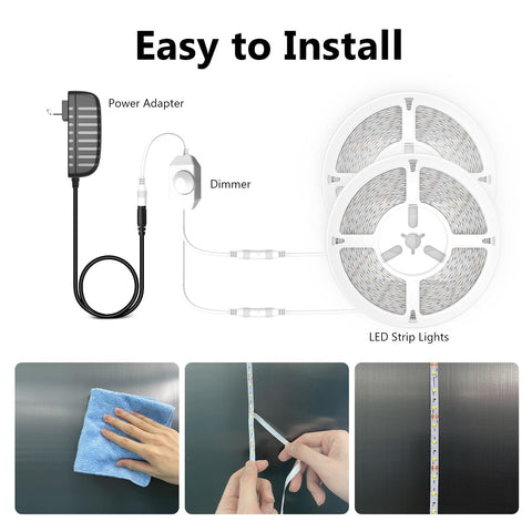 Dalattin strong adhesive backing keeps the strip securely mounted