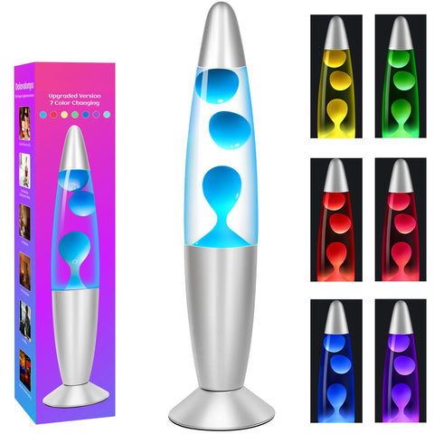 Dalavalampa color-changing effects base creating dynamic mood lighting in a room.