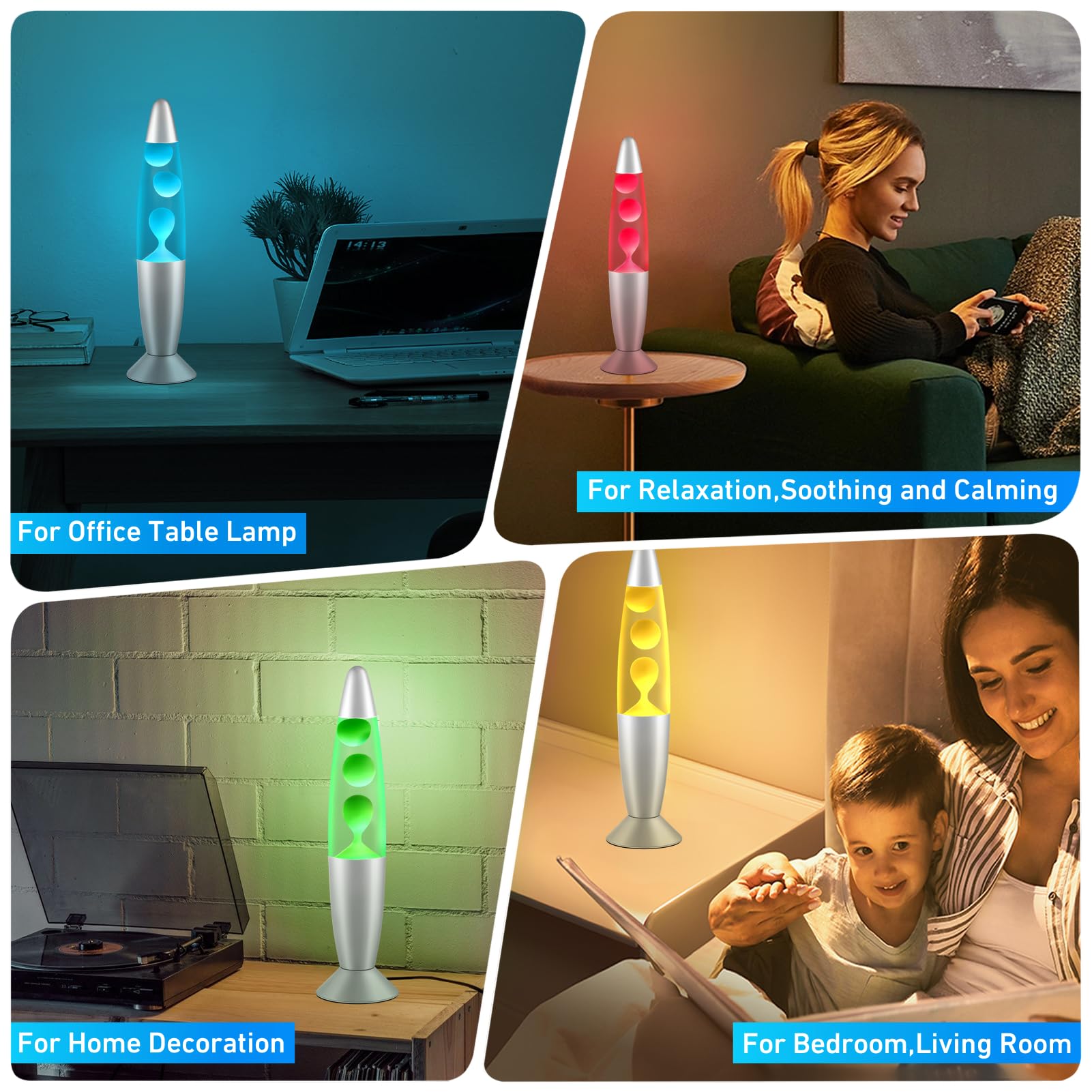 Dalavalampa kids room nightlight with gentle color shifts for bedtime.