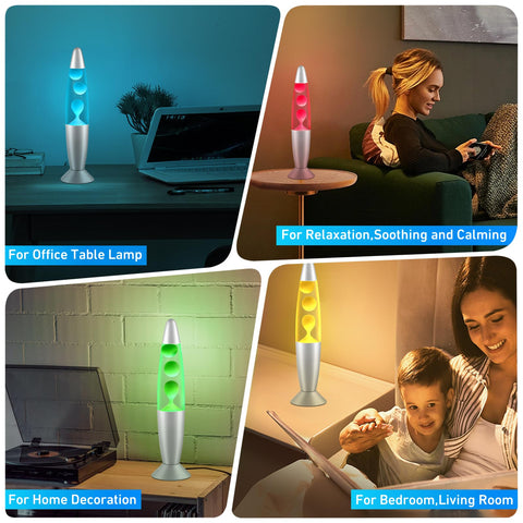Dalavalampa kids room nightlight with gentle color shifts for bedtime.