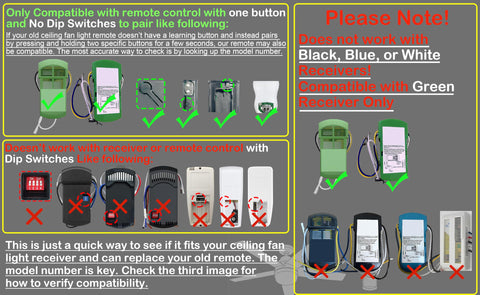 DALAZHAER Hunter remote back view showing button layout for pairing.