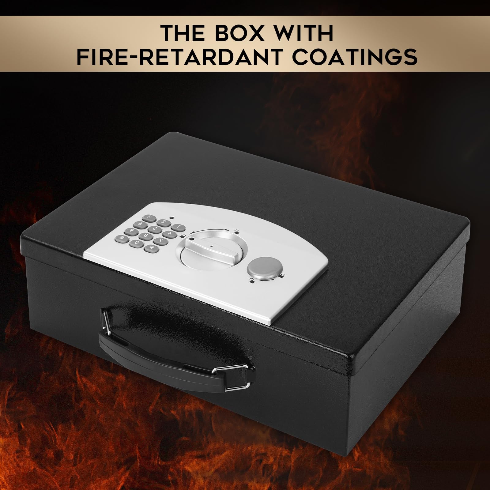 Dalmbox under-desk friendly safe is easy to place.