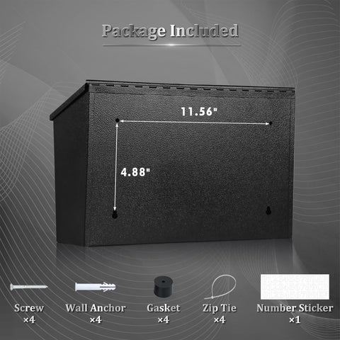 Dalmbox durable outdoor mailbox withstands weather conditions
