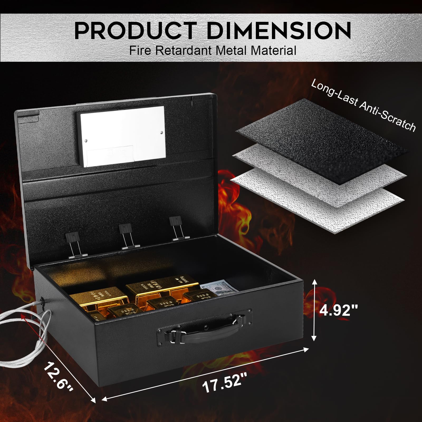 Dalmbox portable safe with digital keypad enables quick access
