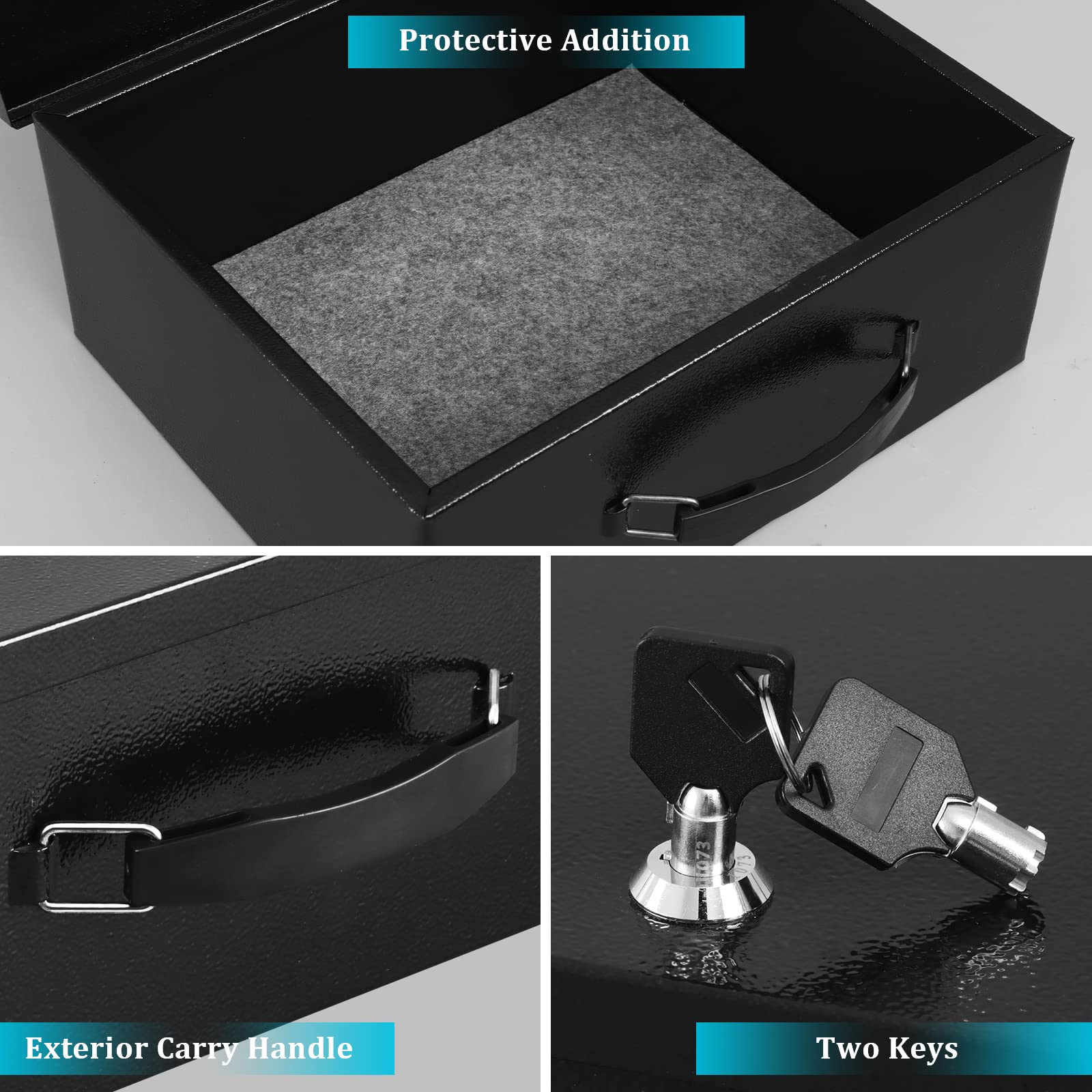 Dalmbox interior large-capacity view holds cash, documents, and small valuables