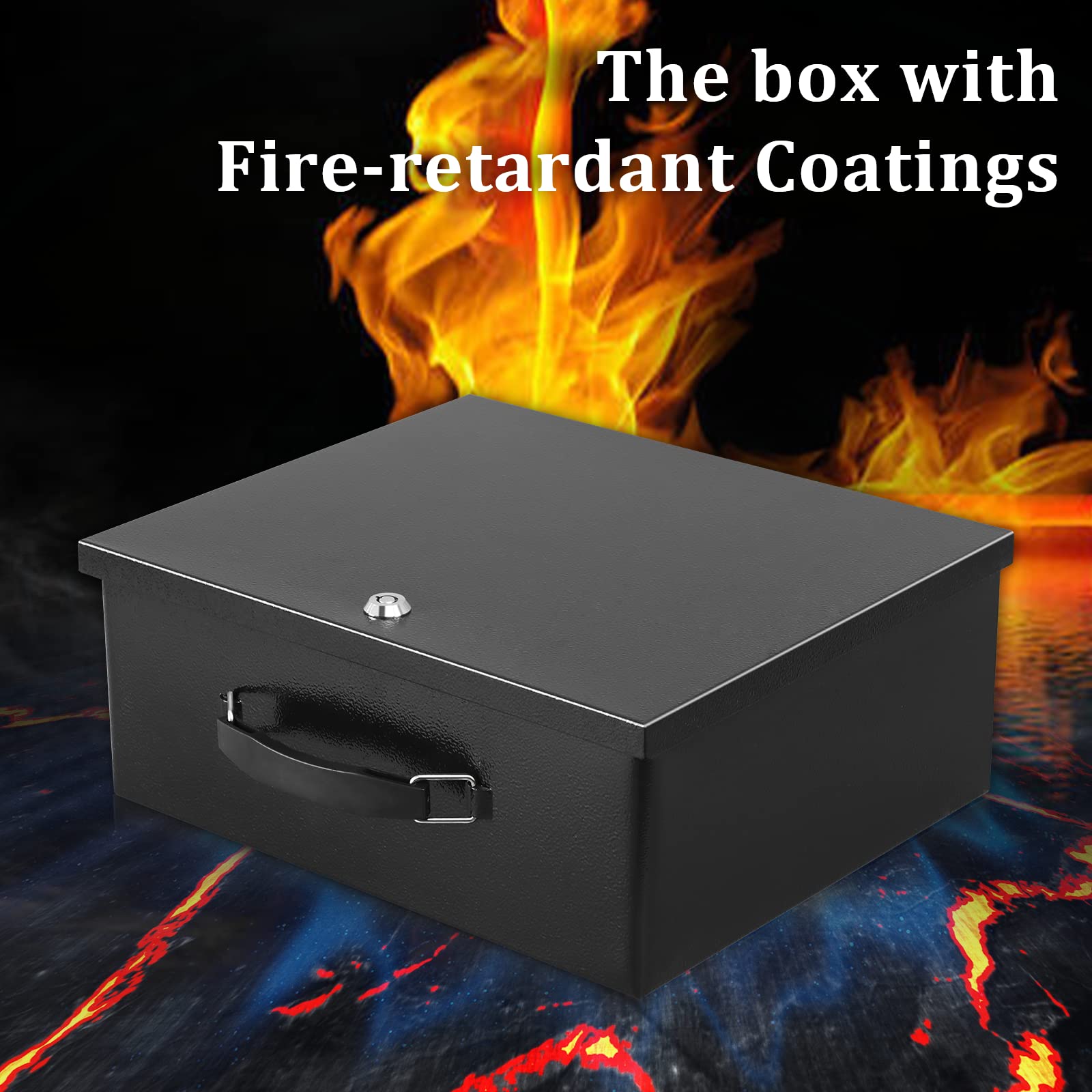 Dalmbox safe box under desk fit demonstrates space-saving design
