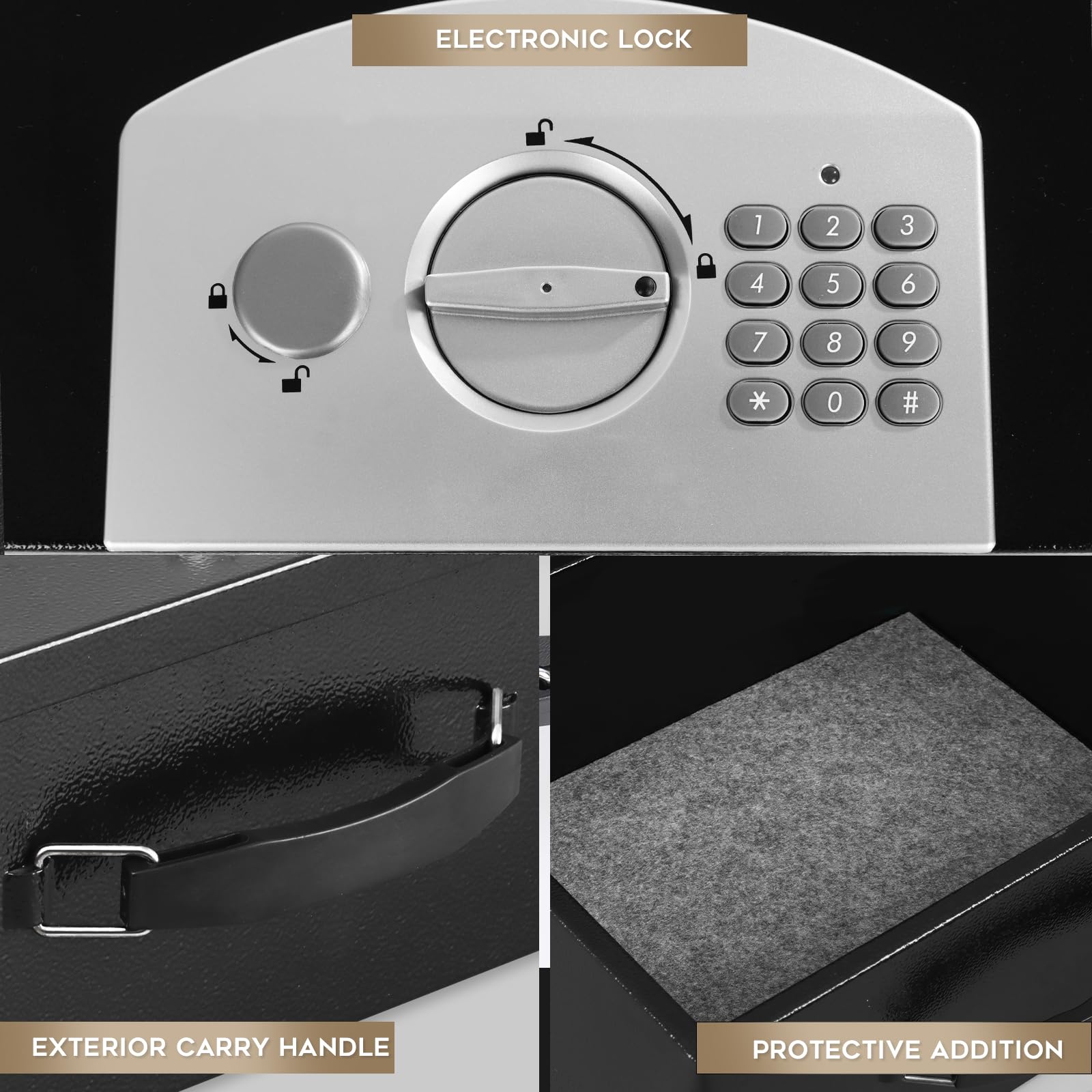 Dalmbox compact low-profile exterior fits drawers and desks.